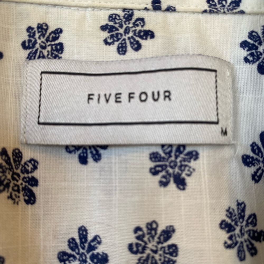 Five Four Printed Button Down Short Sleeve Shirt - image 2